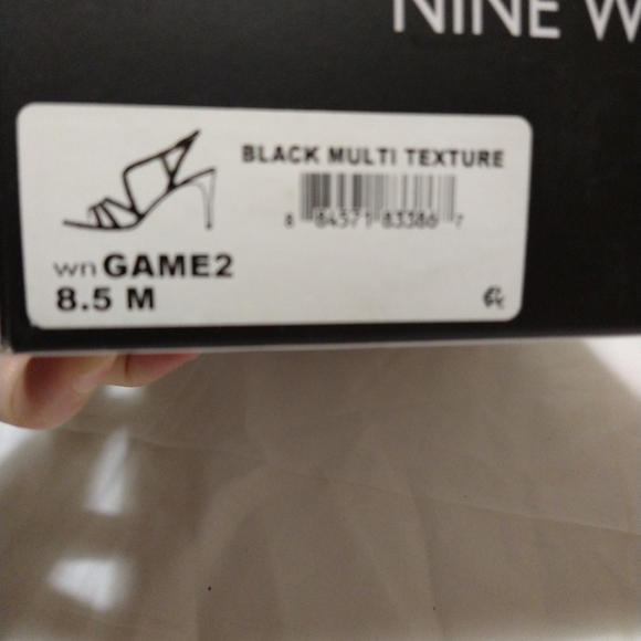 Nine West Game 2 Black Braided Strappy Sandals - Picture 15 of 15